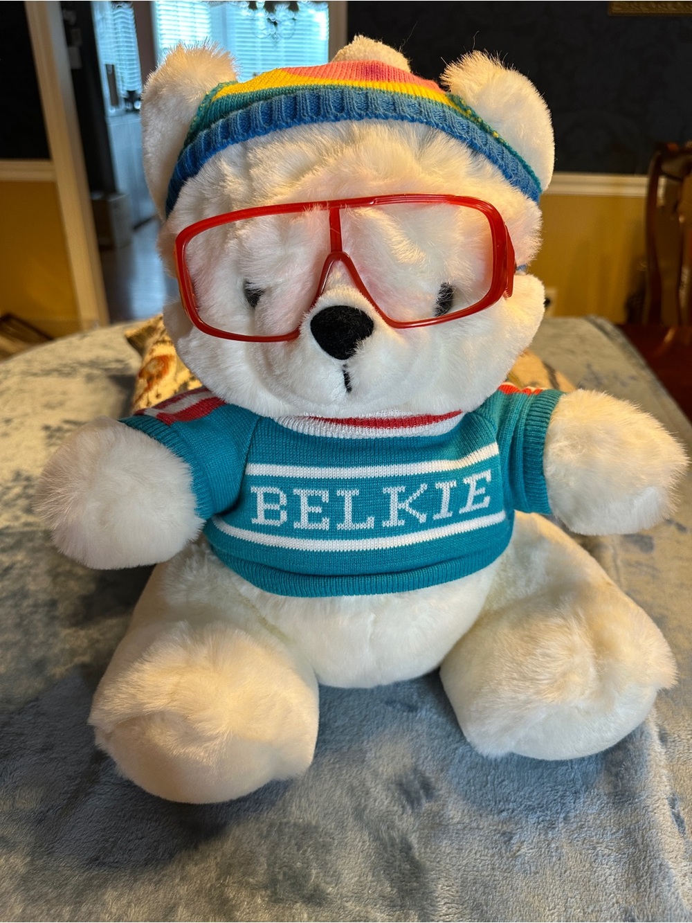 Early 1990s Ski Lift Belkie Bear Plush Collectible